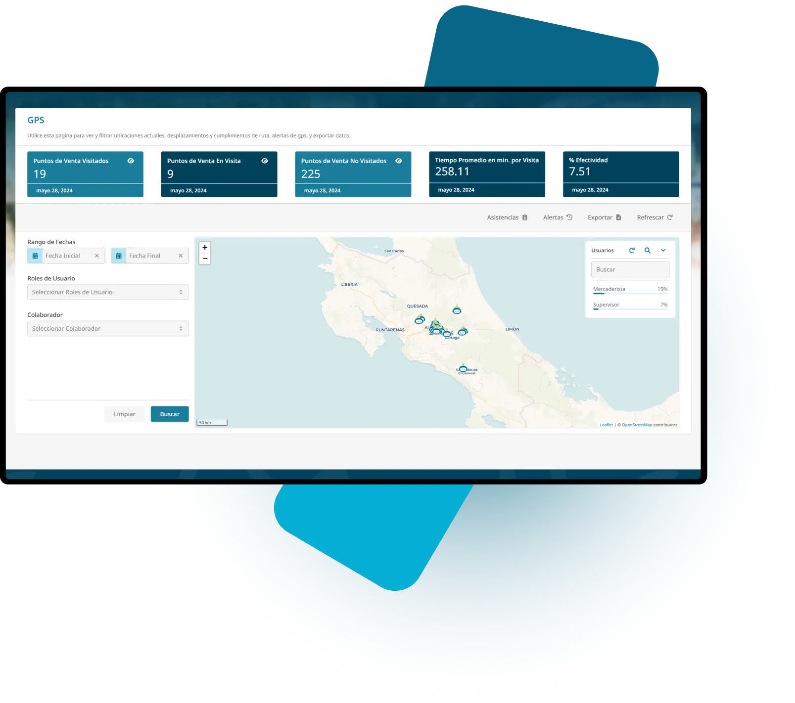 Imagen del software en uso